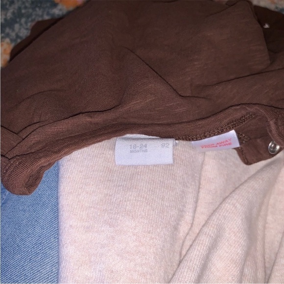 Zara Baby Boy Knit Bundle Overalls Mock Neck Sweater and Top Size 12-24 Mos - Picture 4 of 8